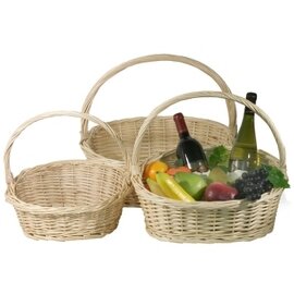 gift hamper wicker natural-coloured oval 350 mm  x 260 mm  H 160 mm product photo