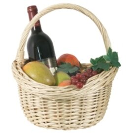 gift hamper wicker natural-coloured oval 340 mm  x 280 mm  H 10 mm product photo