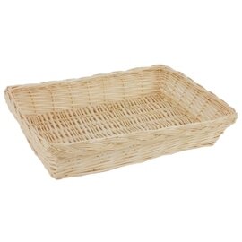 basket, round wicker natural-coloured 370 mm  x 270 mm  H 75 mm product photo