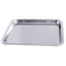 display tray stainless steel shiny 225 mm  x 160 mm  H 13 mm product photo