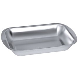 B-Stock | Rectangular shell, 18/10 stainless steel, 24 x 16 x 4.5 cm, 1.0 ltr., Satin polished finish, smooth edge - wider at the short sides than the grip surface, heavy quality, versatile product photo