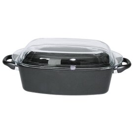 roasting pan 4 ltr aluminium 7 mm with lid non-stick coated rectangular 330 mm  x 210 mm  H 110 mm  | Duroplast handles product photo