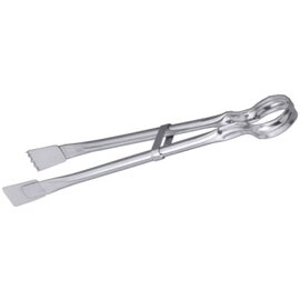 grill tongs stainless steel 18/10 serrated tube handle shiny  L 380 mm product photo