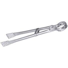 grill tongs stainless steel 18/10 serrated tube handle shiny  L 530 mm product photo