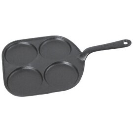 egg pan  • cast iron | 205 mm  x 205 mm  H 15 mm | long handle product photo
