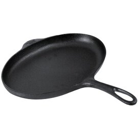 fish pan  • cast iron  • non-stick coated | 325 mm  x 215 mm  H 40 mm | cast-on handle product photo