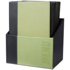 menu folders  • box|20 folders A4 green with imprint MENU  L 340 mm  B 240 mm product photo