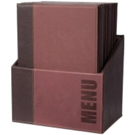 menu folders  • box|20 folders A4 bordeaux with imprint MENU  L 340 mm  B 240 mm product photo