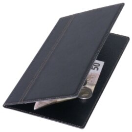invoice folder black with metal corner protectors  L 230 mm  B 130 mm product photo