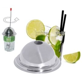 cocktail stirring lid Caipi Cap stainless steel Ø 100 mm maximal plate Ø 85 mm (glass) product photo