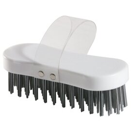 chopping block brush  | bristles made of steel  | white  L 190 mm  H 40 mm product photo
