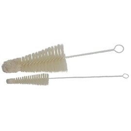 champagne glass brush  | bristles made of natural material  | white  Ø 30 mm  L 280 mm product photo