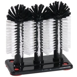glass brushes 3 brushes|suction plate  | bristles made of polypropylene  Ø 70 mm (3x)  L 190 mm  H 180 mm product photo