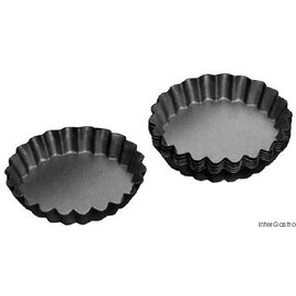 non-stick tortelette mould black 6 pieces non-stick coated Ø 120 mm  H 20 mm product photo