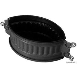 non-stick pie pan steel oval  L 210 mm  B 130 mm  H 90 mm product photo