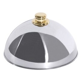 dinner cloche stainless steel  H 135 mm Ø 250 mm | gold-coloured handle product photo