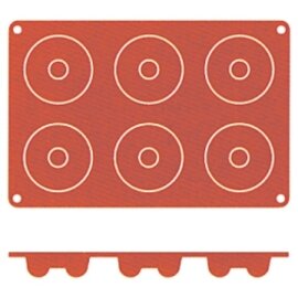 baking mat  • wreath  • savarin mould | mould size Ø 72 x 23 mm  L 300 mm  B 175 mm product photo