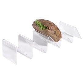 snack tray|snack wave plastic transparent | 4 shelves | 360 mm  x 85 mm  H 70 mm product photo