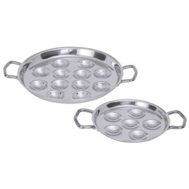 snail plate stainless steel shiny  Ø 130 mm | 6 compartments product photo