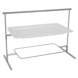 porcelain tray stainless steel | 2 shelves | 630 mm  H 440 mm product photo