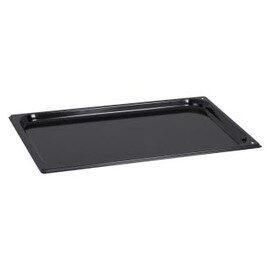 convection oven pan GN 1/1 steel sheet granite enamel black  H 20 mm product photo