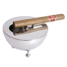 cigar ashtray stainless steel high-gloss  Ø 120 mm  H 75 mm product photo