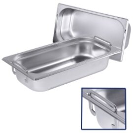 GN container GN 1/4  x 65 mm GN 7200 stainless steel | drop handles product photo