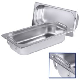 GN container GN 2/1  x 100 mm GN 7200 stainless steel | drop handles product photo