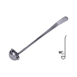 Buffet dressing spoon 0,04 ltr., Ø 5 cm, L 26,5 cm, stainless steel, high gloss polished, jointless, stem at 90 ° angle, with domed stem end, heavy quality product photo