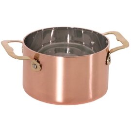 cocotte 330 ml stainless steel brass copper  Ø 85 mm  H 60 mm product photo