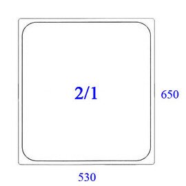 GN insertion sheet GN 77 GN 2/1 stainless steel  H 20 mm product photo