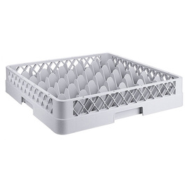 glasswasher basket 500 mm x 500 mm | 36 compartments | polypropylene grey product photo
