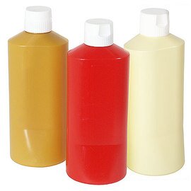 squeeze bottle 1000 ml plastic red screw cap Ø 95 mm H 255 mm product photo