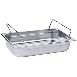 GN container GN 1/1  x 100 mm stainless steel | bow-type handles product photo