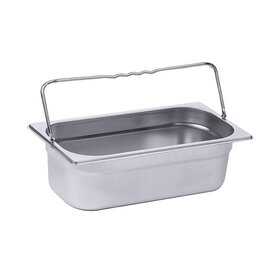 GN container GN 1/3  x 100 mm stainless steel | bow-type handles product photo