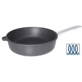 frying pan cast aluminium non-stick coated induction-compatible  Ø 240 mm  H 70 mm • long stainless steel handle product photo