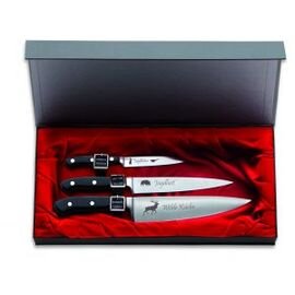 knife set PREMIER PLUS chef's knife | office knife | filleting knife  • blade with hunting themes product photo