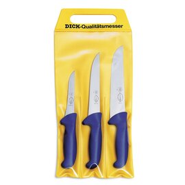 set of knives ERGOGRIP 1 boning knife | 1 larding knife | 1 butcher block knife product photo