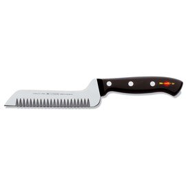 decorating knife SUPERIOR serrated serrated edge  | riveted  | angled | black | blade length 12 cm product photo