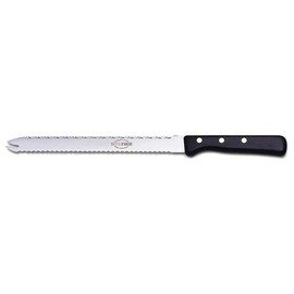 frozen food knife SUPERIOR straight blade double top wavy cut tooth grinding | black | blade length 23 cm product photo