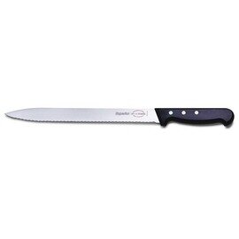 cold cuts slicing knife SUPERIOR wavy cut  | riveted | black | blade length 28 cm product photo
