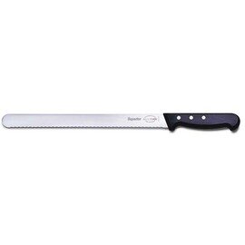 cold cuts slicing knife SUPERIOR wavy cut  | riveted | black | blade length 30 cm product photo
