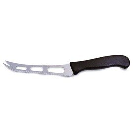 soft cheese knife straight blade with fork tip perforated | black | blade length 15 cm product photo