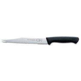 bar knife PRO DYNAMIC straight blade double top wavy cut | black | blade length 20 cm product photo