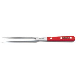 Meat fork, 9 1009 18-03, forged, blade length 18 cm, with red handle, Premier Plus series product photo