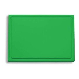 cutting board plastic  • green with juice rim | 530 mm  x 325 mm  H 20 mm product photo