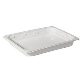 PP bowl GN 1/2 white | disposable 325 mm x 265 mm H 40 mm product photo