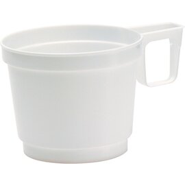 mug 8 cl polystyrol white  | disposable product photo