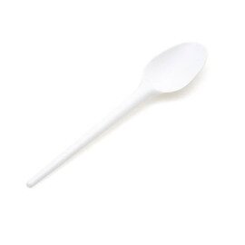 spoon DINNER polystyrol white  L 180 mm | disposable | 20 x 100 pieces product photo