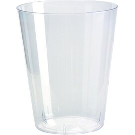 drinking glass 225 ml polystyrol clear transparent  | disposable product photo